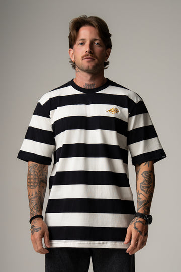 Camisa Listrada Preto e Branco